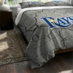 Tampa Bay Rays Cracked Texture Bedding Set Best Selling