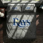 Tampa Bay Rays Cracked Texture Bedding Set Best Selling
