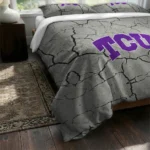 Tcu Horned Frogs Cracked Texture Bedding Set Best Selling
