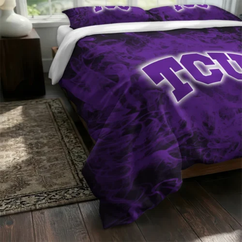 Tcu Horned Frogs Red Mist Bedding Set Fashion Forward