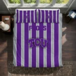 Tcu Horned Frogs Stripe Style Bedding Set Best Selling