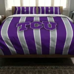 Tcu Horned Frogs Stripe Style Bedding Set Best Selling