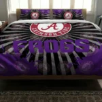 Tcu Horned Frogs Sunburst Splatter Bedding Set Best Selling