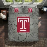 Temple Owls Cracked Texture Bedding Set Best Selling