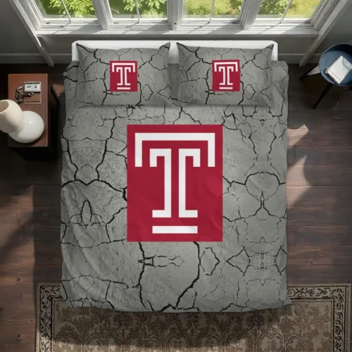Temple Owls Cracked Texture Bedding Set Best Selling