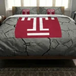Temple Owls Cracked Texture Bedding Set Best Selling