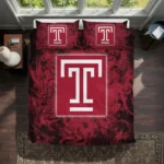 Temple Owls Red Mist Bedding Set Best Selling