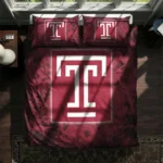 Temple Owls Red Mist Bedding Set Best Selling
