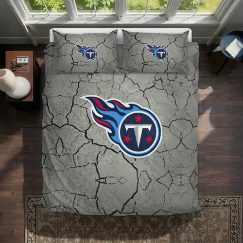 Tennessee Titans Cracked Texture Bedding Set Best Selling