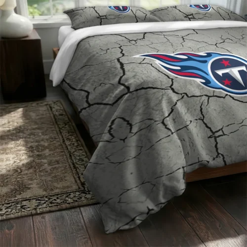 Tennessee Titans Cracked Texture Bedding Set Fashion Forward