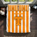 Tennessee Volunteers Stripe Style Bedding Set Best Selling