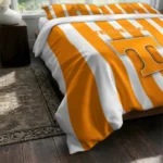 Tennessee Volunteers Stripe Style Bedding Set Best Selling
