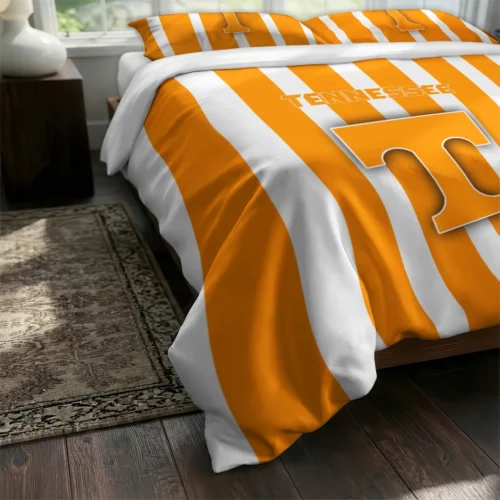 Tennessee Volunteers Stripe Style Bedding Set Fashion Forward