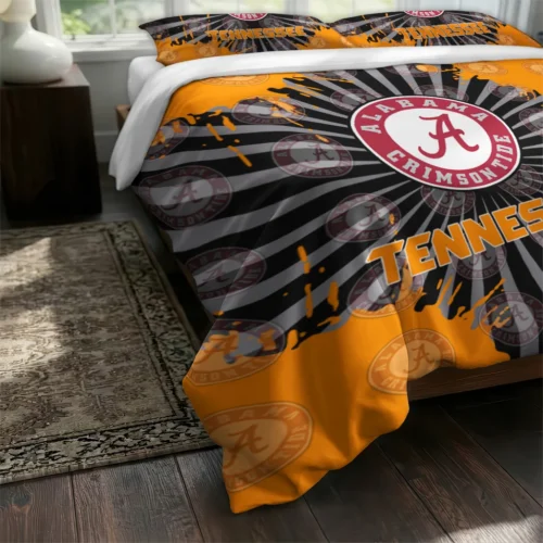 Tennessee Volunteers Sunburst Splatter Bedding Set Fashion Forward
