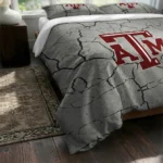 Texas Am Aggies Cracked Texture Bedding Set Best Selling