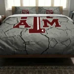 Texas Am Aggies Cracked Texture Bedding Set Best Selling