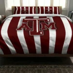 Texas Am Aggies Stripe Style Bedding Set Best Selling