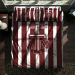 Texas Am Aggies Stripe Style Bedding Set Best Selling