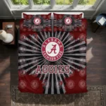 Texas Am Aggies Sunburst Splatter Bedding Set Best Selling