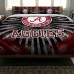 Texas Am Aggies Sunburst Splatter Bedding Set Best Selling