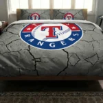 Texas Rangers Cracked Texture Bedding Set Best Selling
