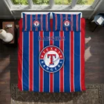 Texas Rangers Stripe Style Bedding Set Best Selling