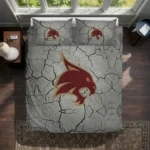 Texas State Bobcats Cracked Texture Bedding Set Best Selling