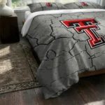 Texas Tech Red Raiders Cracked Texture Bedding Set Best Selling