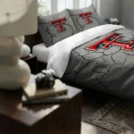 Texas Tech Red Raiders Cracked Texture Bedding Set Best Selling