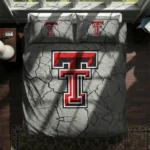 Texas Tech Red Raiders Cracked Texture Bedding Set Best Selling