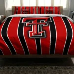 Texas Tech Red Raiders Stripe Style Bedding Set Best Selling