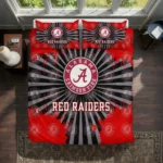 Texas Tech Red Raiders Sunburst Splatter Bedding Set Best Selling