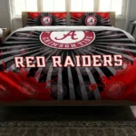 Texas Tech Red Raiders Sunburst Splatter Bedding Set Best Selling