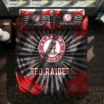 Texas Tech Red Raiders Sunburst Splatter Bedding Set Best Selling