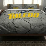 Toledo Rockets Cracked Texture Bedding Set Best Selling
