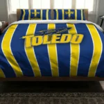 Toledo Rockets Stripe Style Bedding Set Best Selling