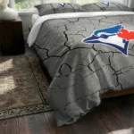 Toronto Blue Jays Cracked Texture Bedding Set Best Selling