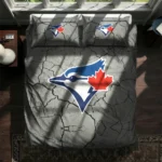 Toronto Blue Jays Cracked Texture Bedding Set Best Selling