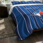 Toronto Blue Jays Stripe Style Bedding Set Best Selling