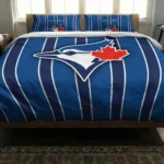 Toronto Blue Jays Stripe Style Bedding Set Best Selling