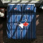 Toronto Blue Jays Stripe Style Bedding Set Best Selling