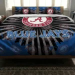 Toronto Blue Jays Sunburst Splatter Bedding Set Best Selling
