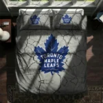 Toronto Maple Leafs Cracked Texture Bedding Set Best Selling