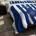 Toronto Maple Leafs Stripe Style Bedding Set Best Selling