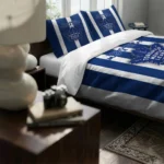 Toronto Maple Leafs Stripe Style Bedding Set Best Selling