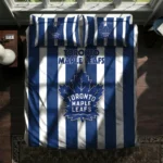 Toronto Maple Leafs Stripe Style Bedding Set Best Selling