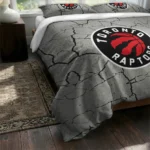 Toronto Raptors Cracked Texture Bedding Set Best Selling