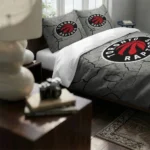 Toronto Raptors Cracked Texture Bedding Set Best Selling