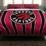 Toronto Raptors Stripe Style Bedding Set Best Selling