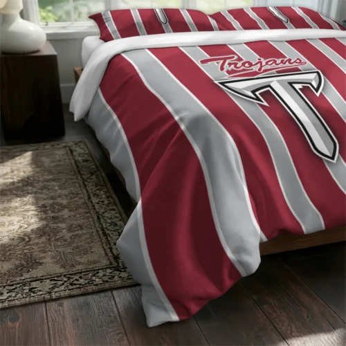 Troy Trojans Stripe Style Bedding Set Fashion Forward